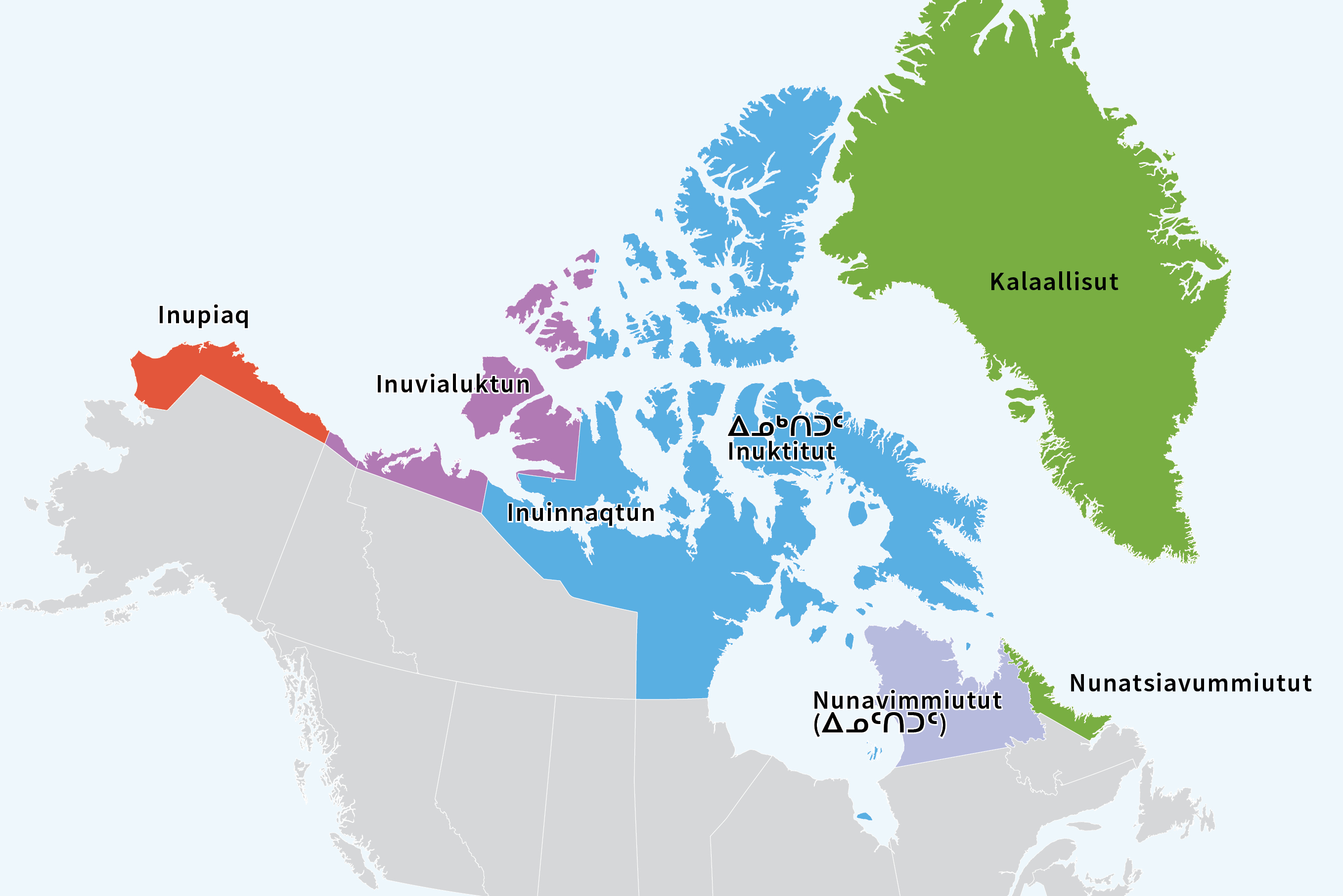 Inuit Language Map